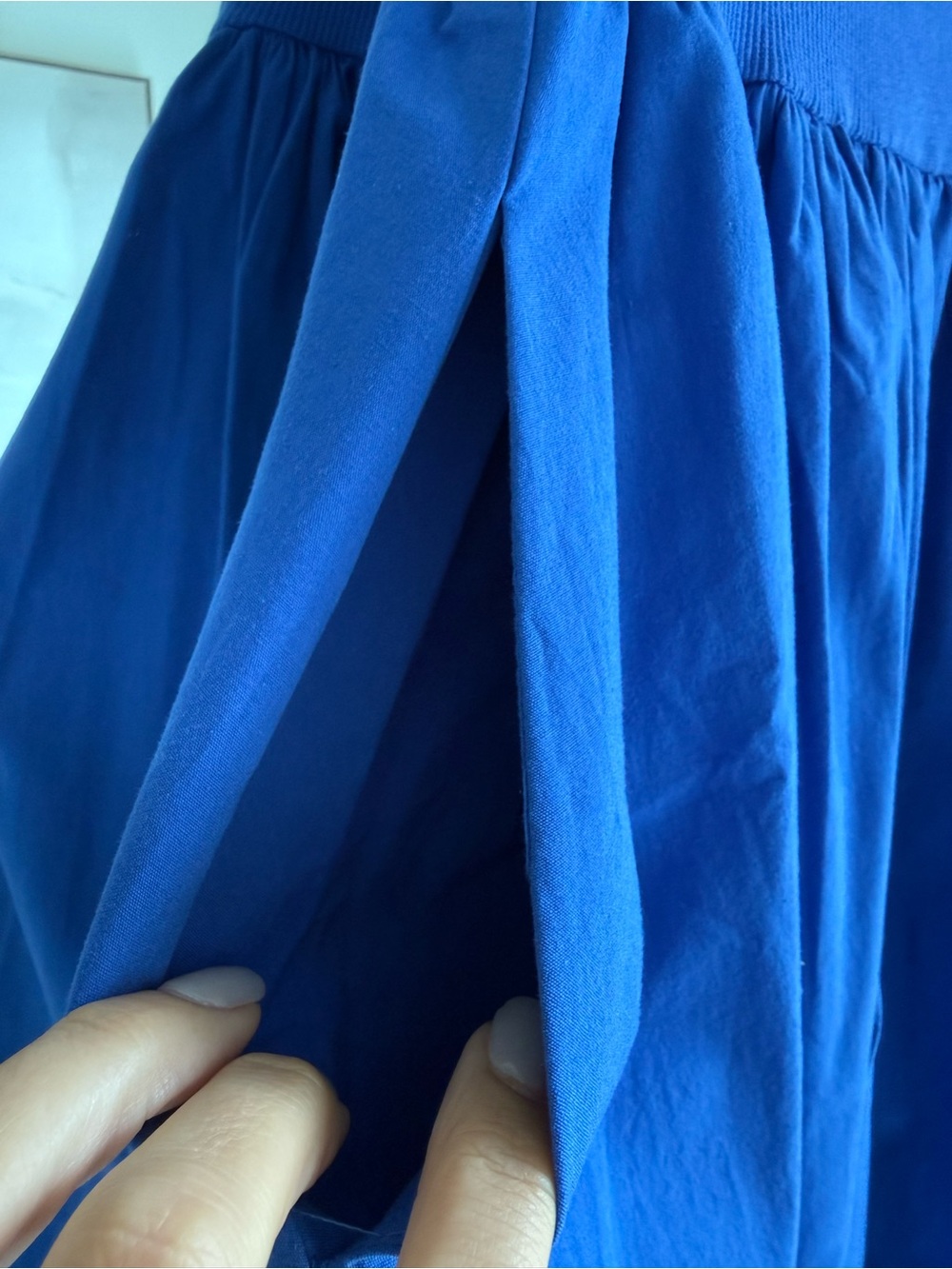 Long Full Skirt Cotton Maxi Strapless Dress Size Small Cotton - Picture 4 of 8